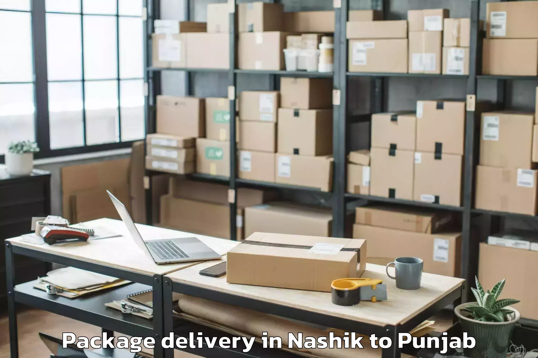 Book Nashik to Dasuya Package Delivery